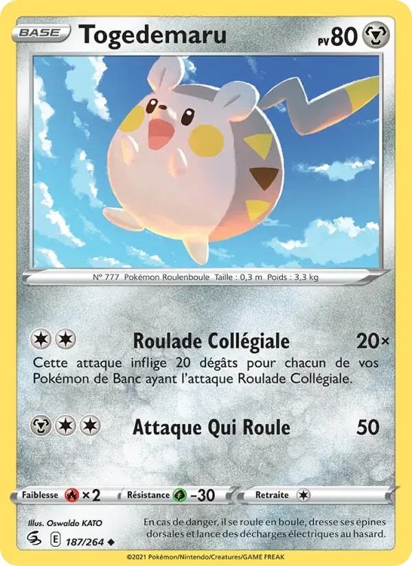 Togedemaru - 187/284 - Poing de Fusion