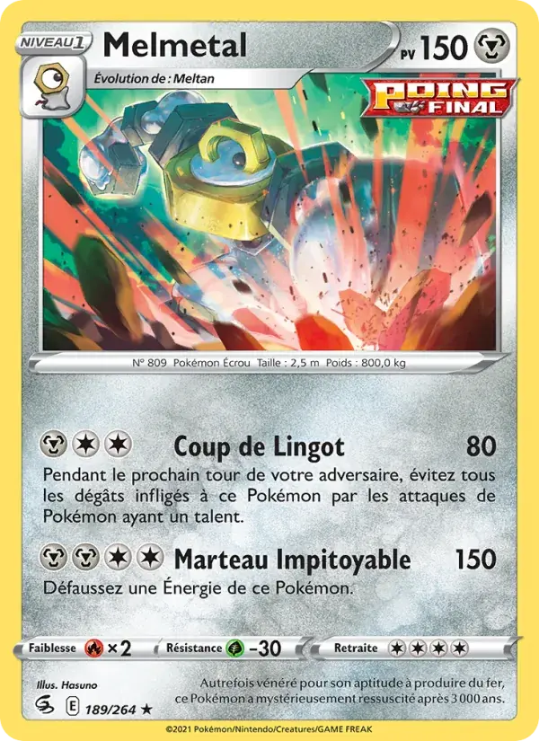 Melmetal - 189/284 - Poing de Fusion