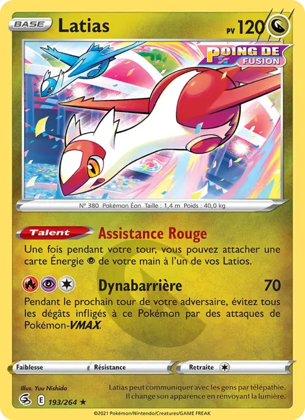 Latias - 193/284 - Poing de Fusion