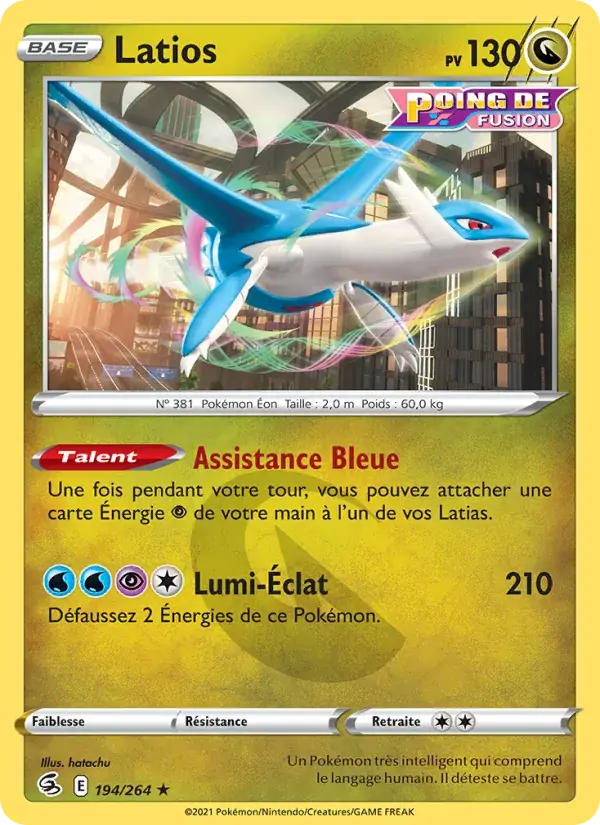Latios - 194/284 - Poing de Fusion