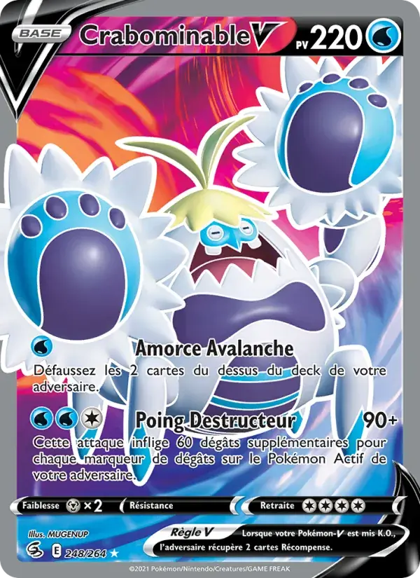 Crabominable V - 248/284 - Poing de Fusion