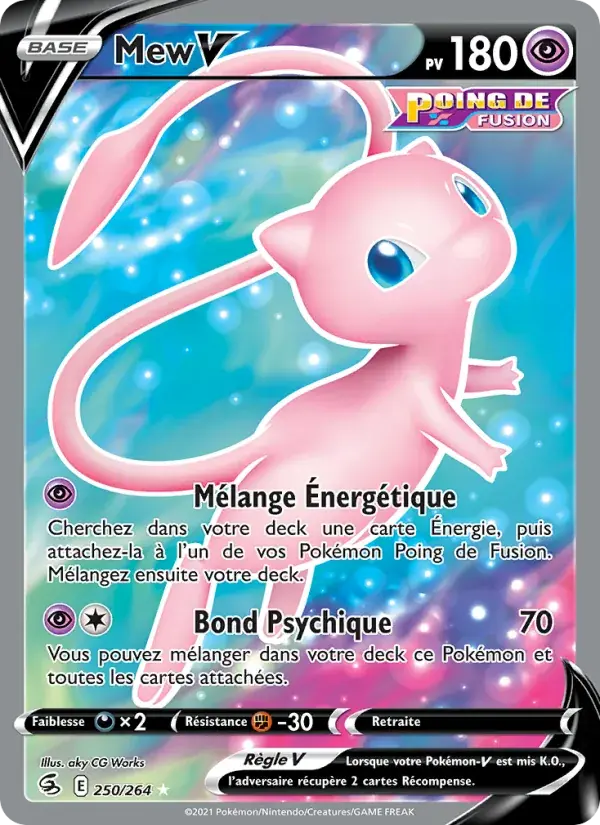 Mew V - 250/284 - Poing de Fusion
