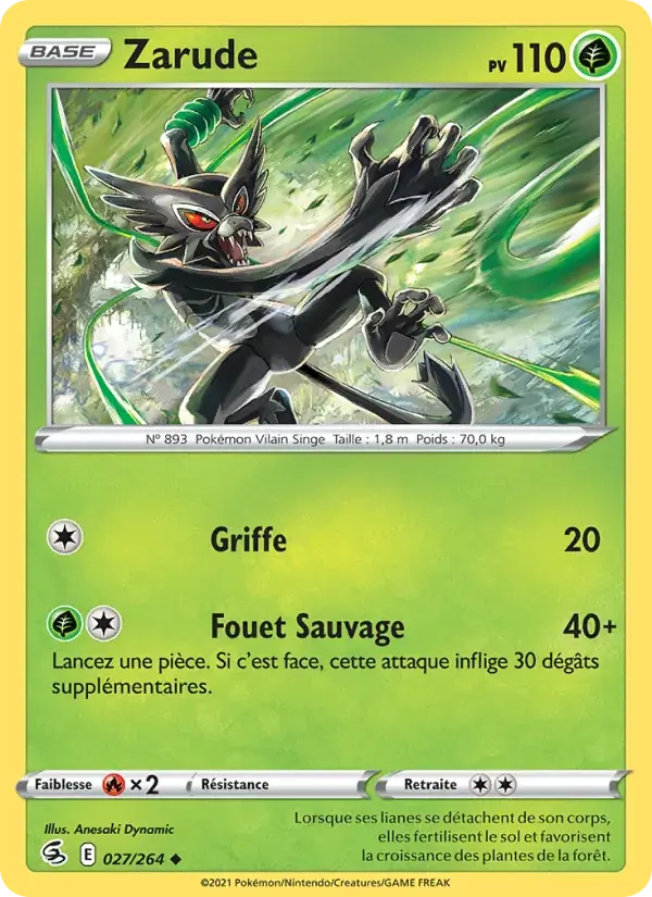 Zarude - 27/284 - Poing de Fusion