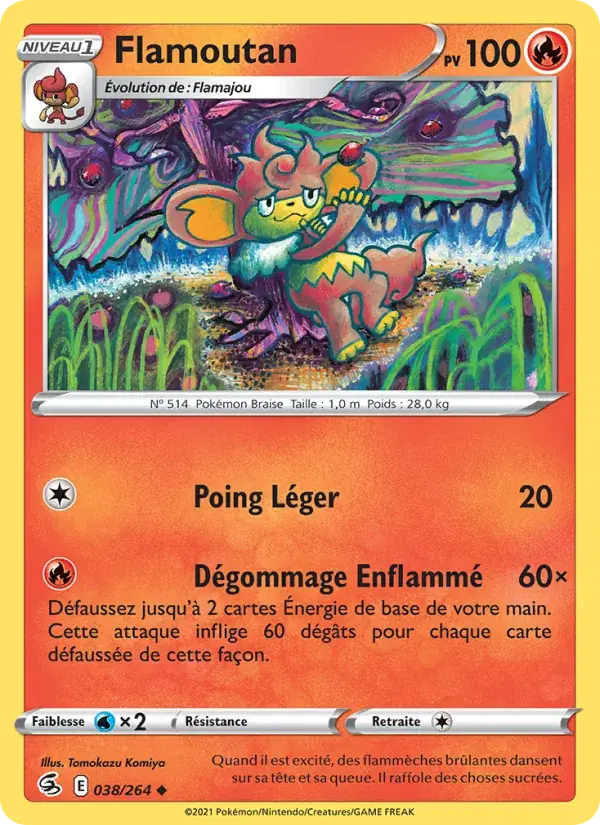 Flamoutan - 38/284 - Poing de Fusion