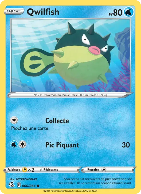 Qwilfish - 60/284 - Poing de Fusion