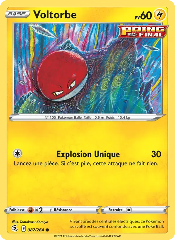 Voltorbe - 87/284 - Poing de Fusion