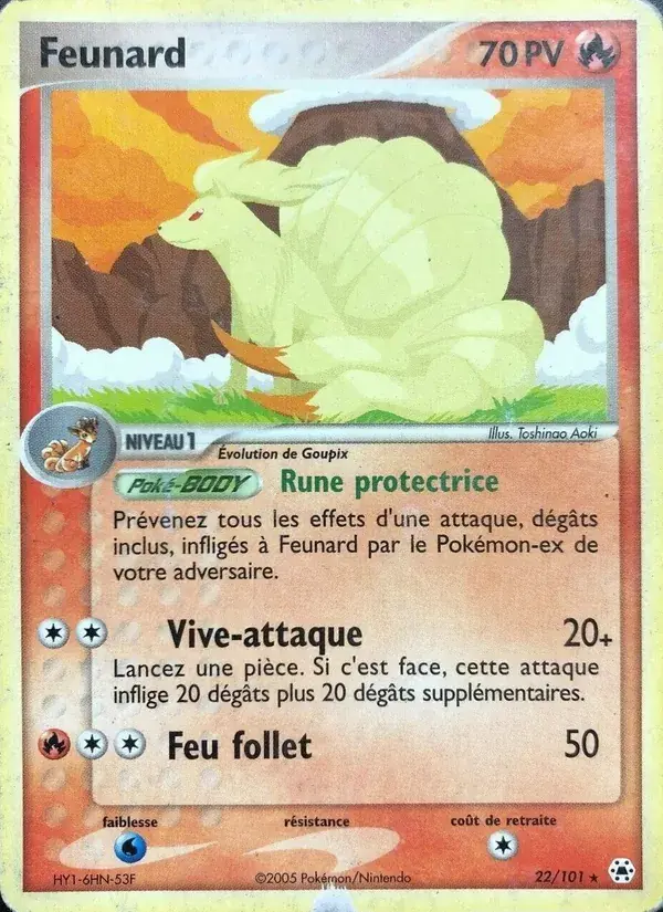 Feunard - 22/102 - EX Légendes Oubliées