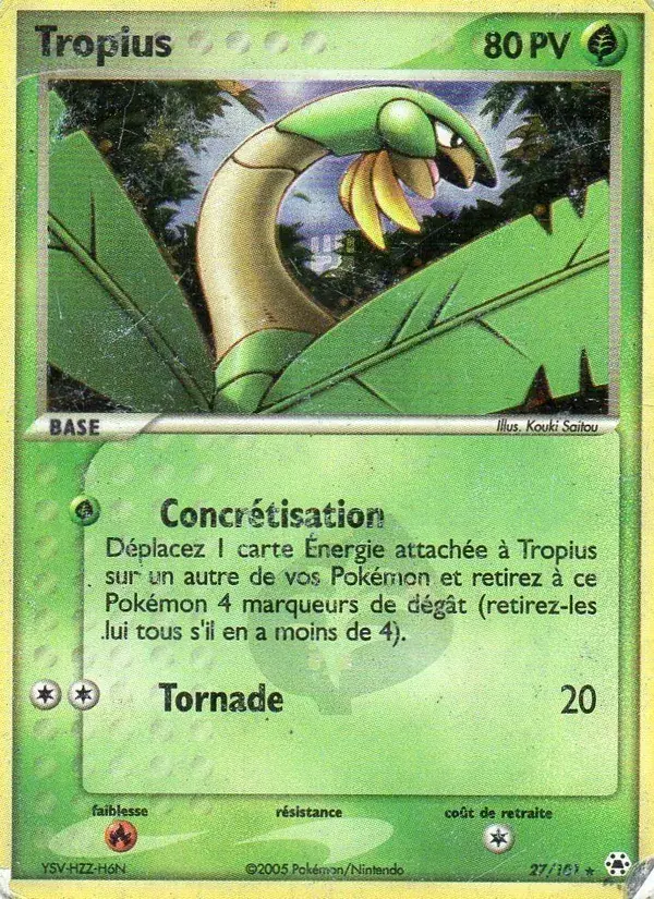 Tropius - 27/102 - EX Légendes Oubliées