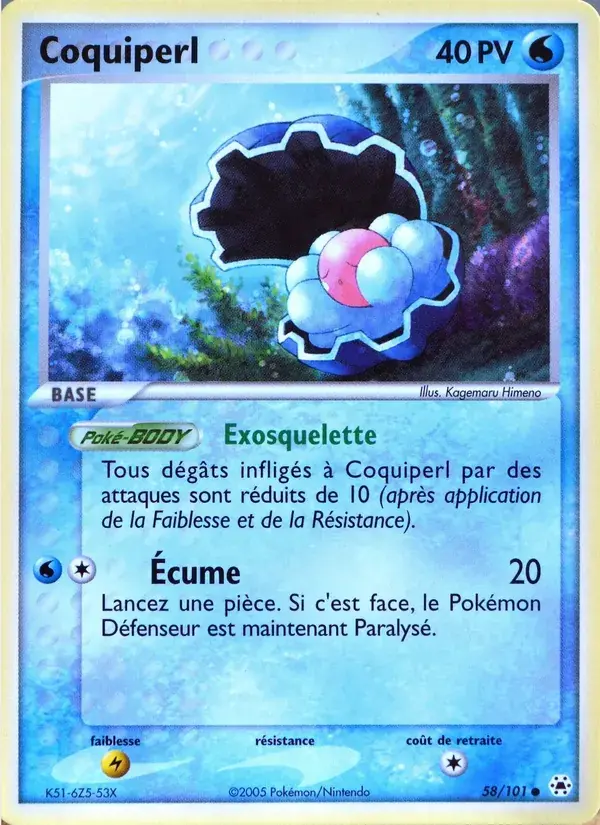 Coquiperl - 58/102 - EX Légendes Oubliées