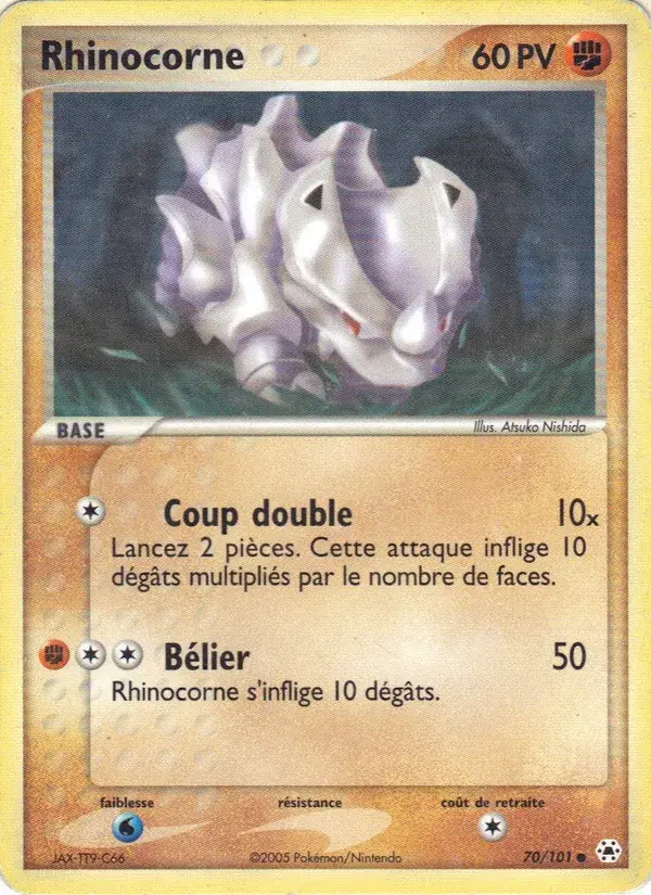 Rhinocorne - 70/102 - EX Légendes Oubliées