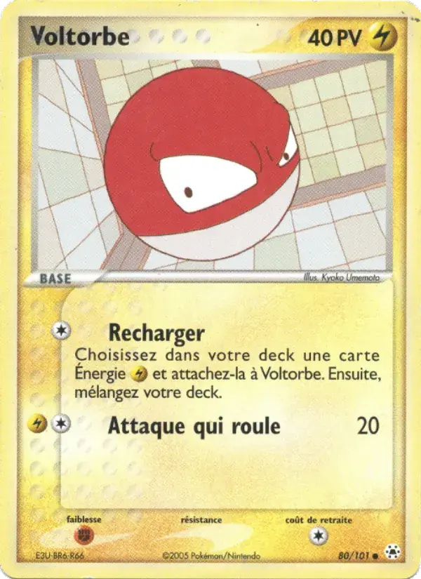 Voltorbe - 80/102 - EX Légendes Oubliées