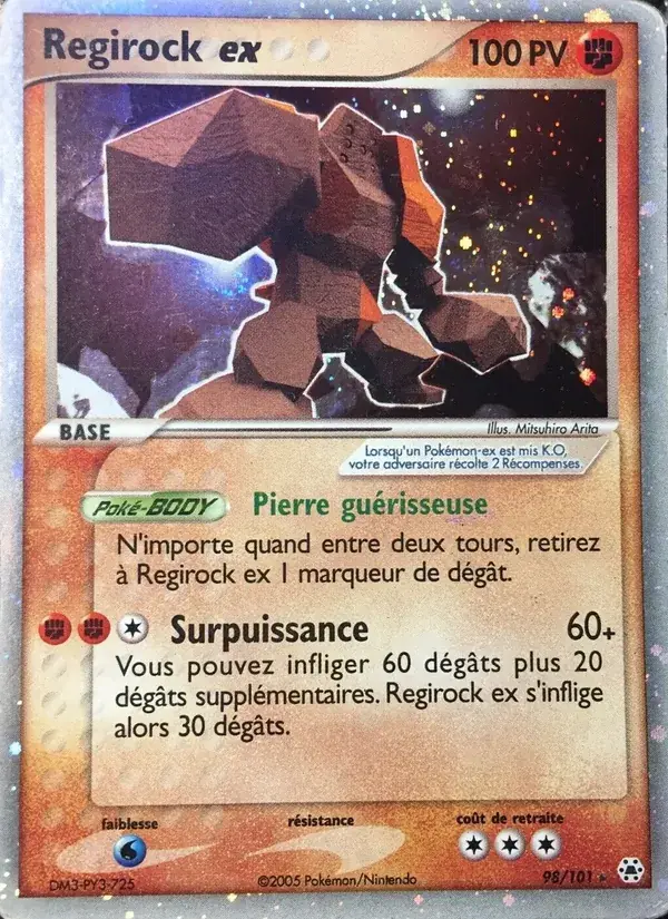 Regirock ex - 98/102 - EX Légendes Oubliées