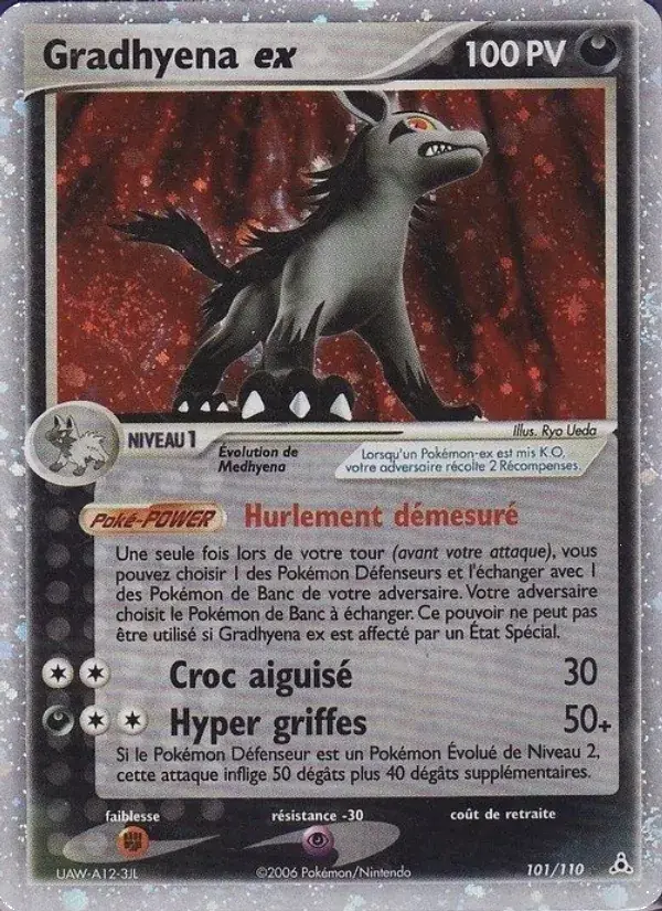 Gradhyena ex - 101/111 - EX Fantômes Holon
