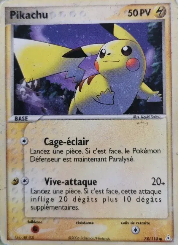Pikachu - 78/111 - EX Fantômes Holon