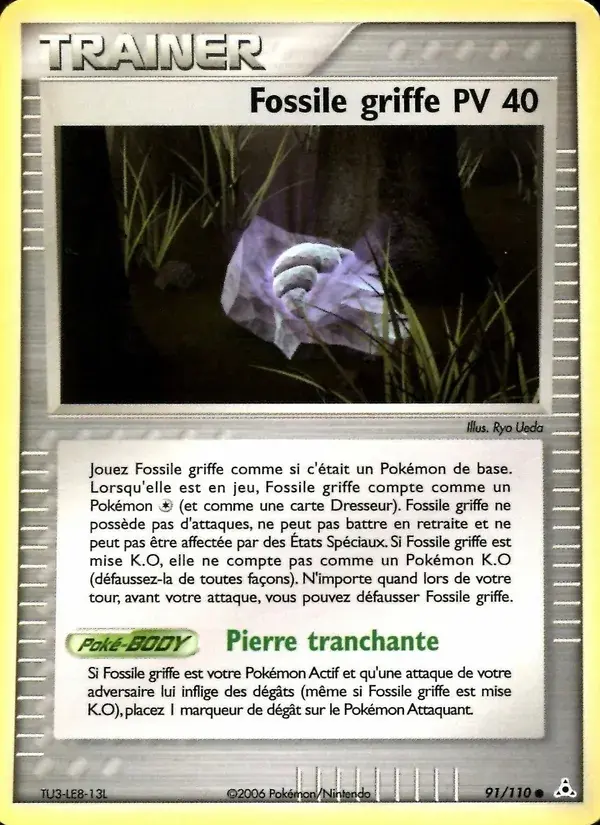 Fossile griffe - 91/111 - EX Fantômes Holon
