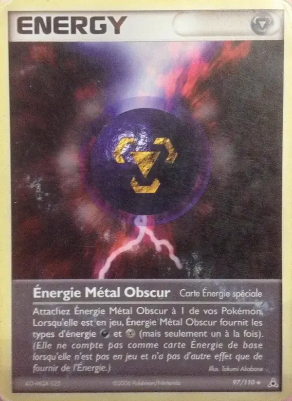 Énergie Métal Obscur - 97/111 - EX Fantômes Holon