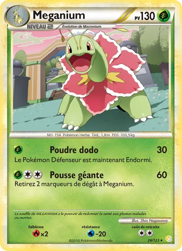 Méganium - 26/124 - HeartGold SoulSilver
