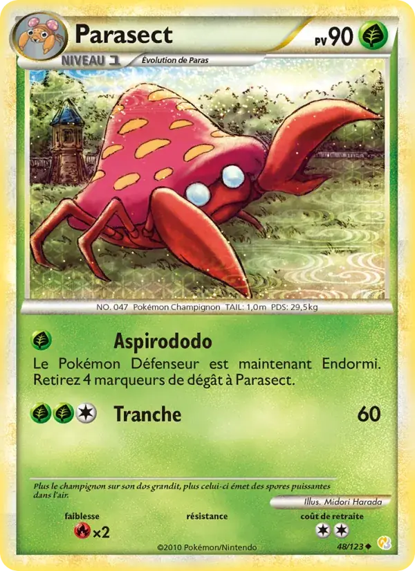 Parasect - 48/124 - HeartGold SoulSilver