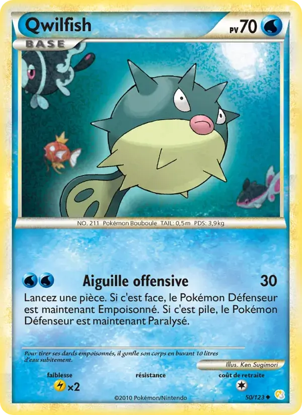 Qwilfish - 50/124 - HeartGold SoulSilver