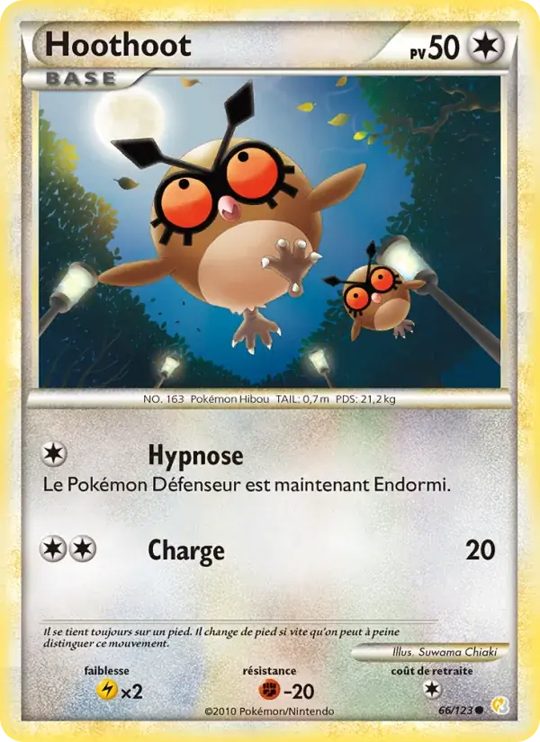 Hoothoot - 66/124 - HeartGold SoulSilver