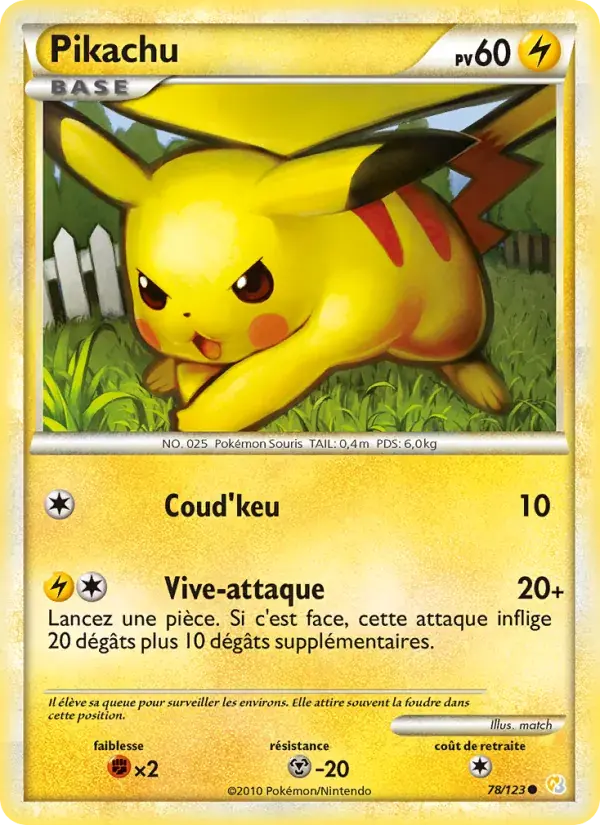 Pikachu - 78/124 - HeartGold SoulSilver