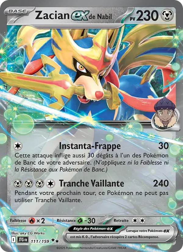 Zacian-ex de Nabil - 111/190 - Aventures Ensemble