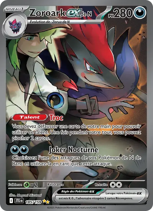 Zoroark-ex de N - 185/190 - Aventures Ensemble