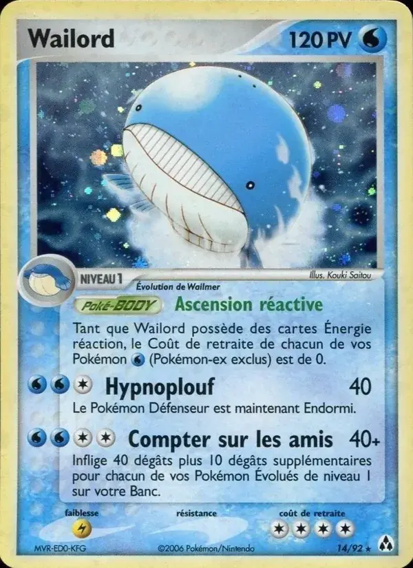 Wailord - 14/93 - EX Créateurs de légendes