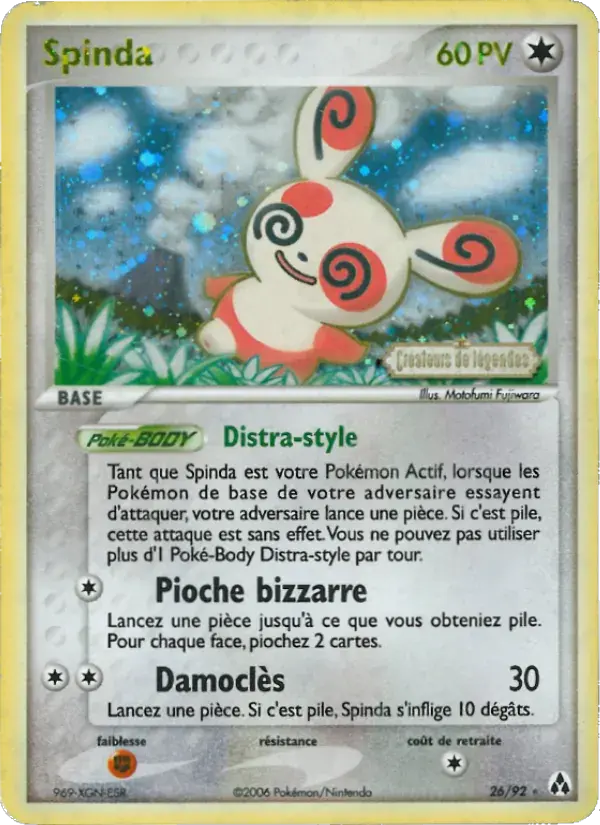 Spinda - 26/93 - EX Créateurs de légendes