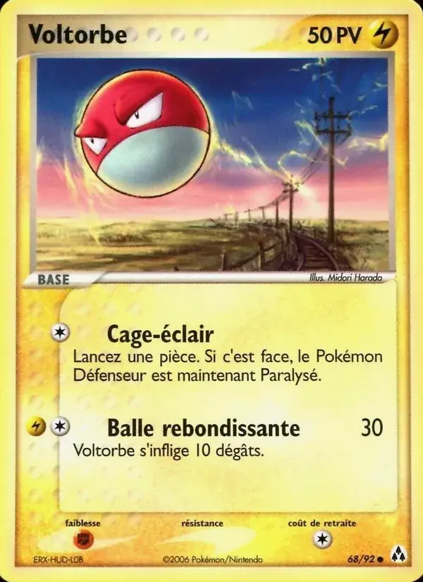 Voltorbe - 68/93 - EX Créateurs de légendes