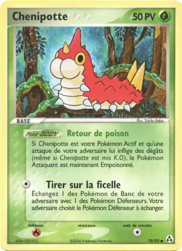 Chenipotte - 70/93 - EX Créateurs de légendes