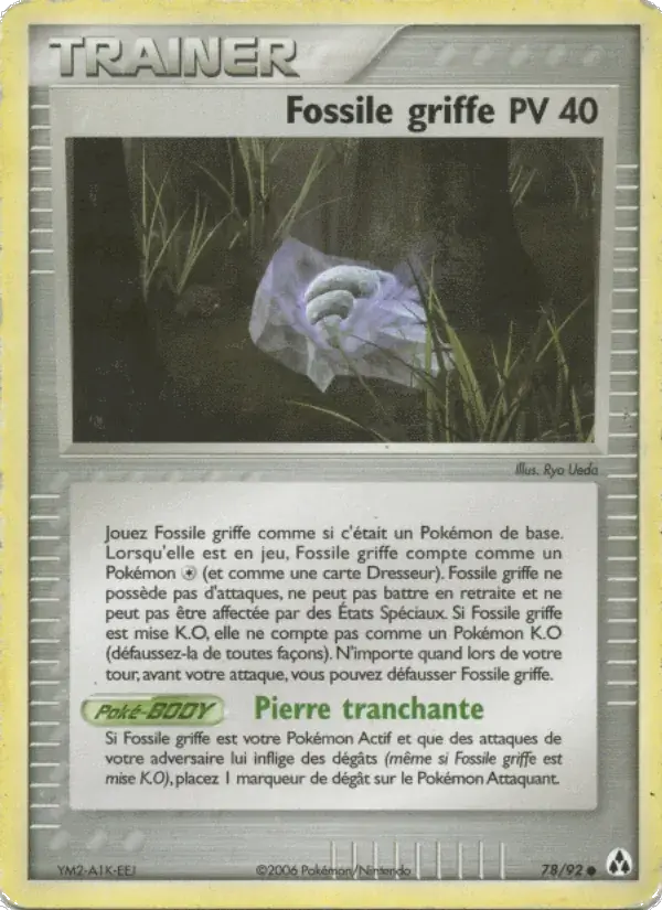 Fossile griffe - 78/93 - EX Créateurs de légendes