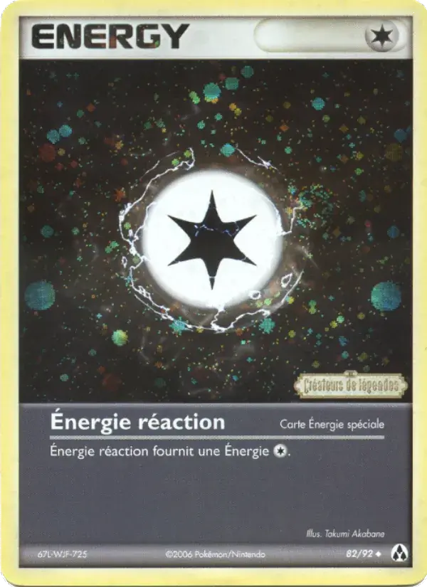 Énergie réaction - 82/93 - EX Créateurs de légendes