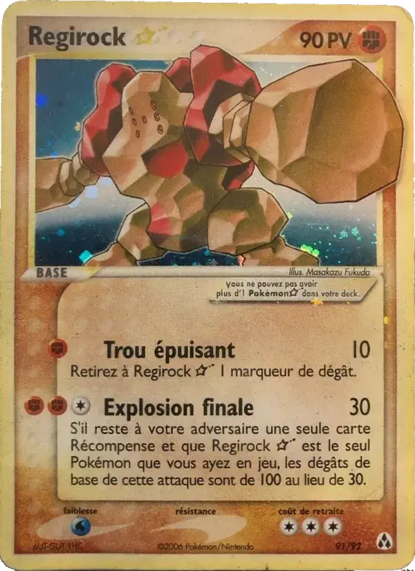 Regirock ☆ - 91/93 - EX Créateurs de légendes