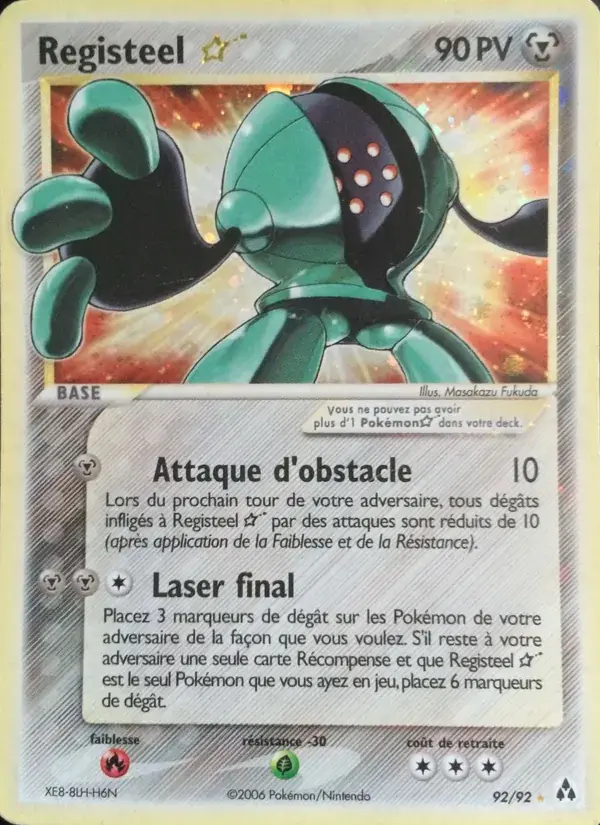 Registeel ☆ - 92/93 - EX Créateurs de légendes