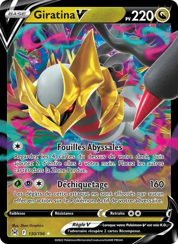 Giratina V - 130/217 - Origine Perdue