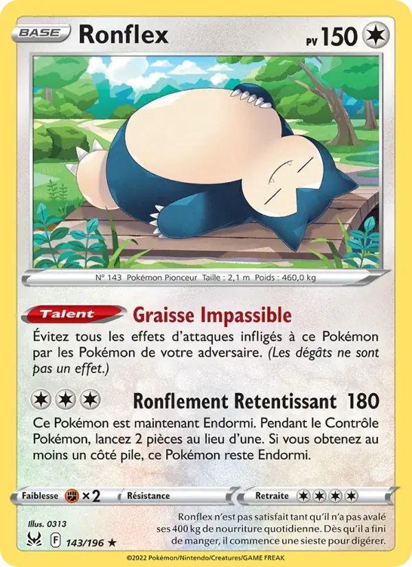 Ronflex - 143/217 - Origine Perdue