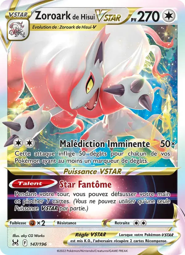 Zoroark de Hisui VSTAR - 147/217 - Origine Perdue