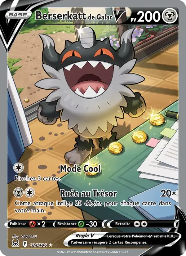Berserkatt de Galar V - 184/217 - Origine Perdue