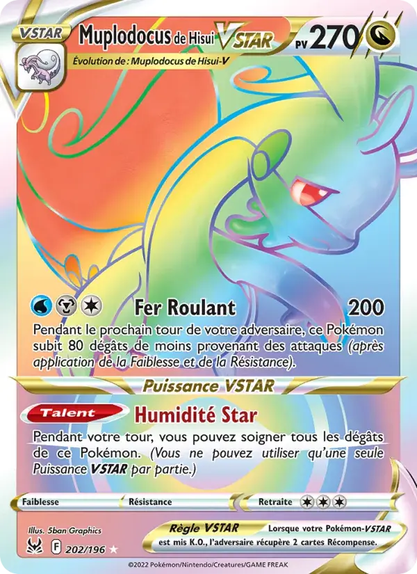 Muplodocus de Hisui VSTAR - 202/217 - Origine Perdue