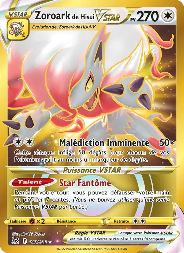 Zoroark de Hisui VSTAR - 213/217 - Origine Perdue