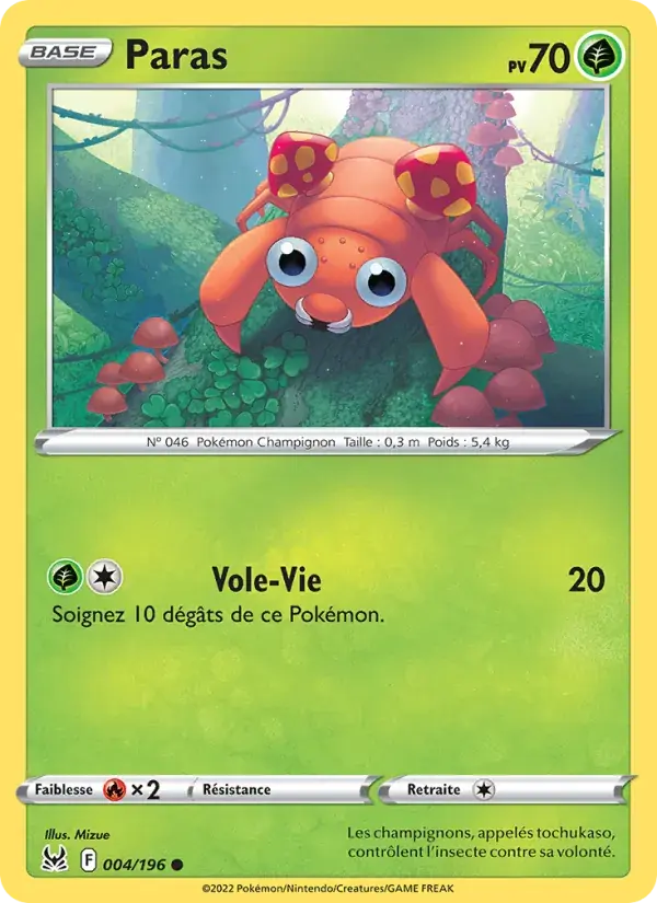 Paras - 004/217 - Origine Perdue