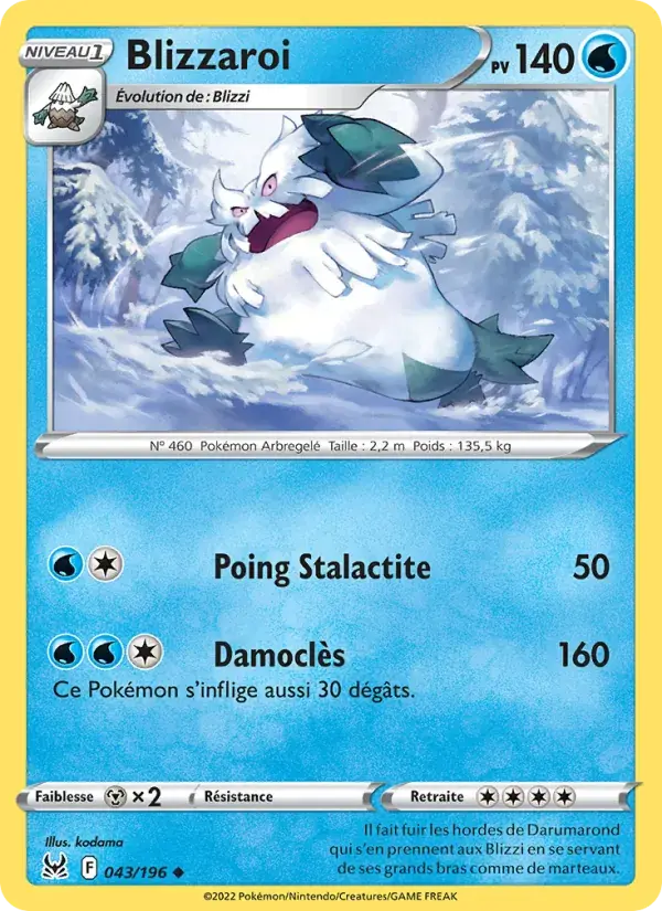Blizzaroi - 043/217 - Origine Perdue