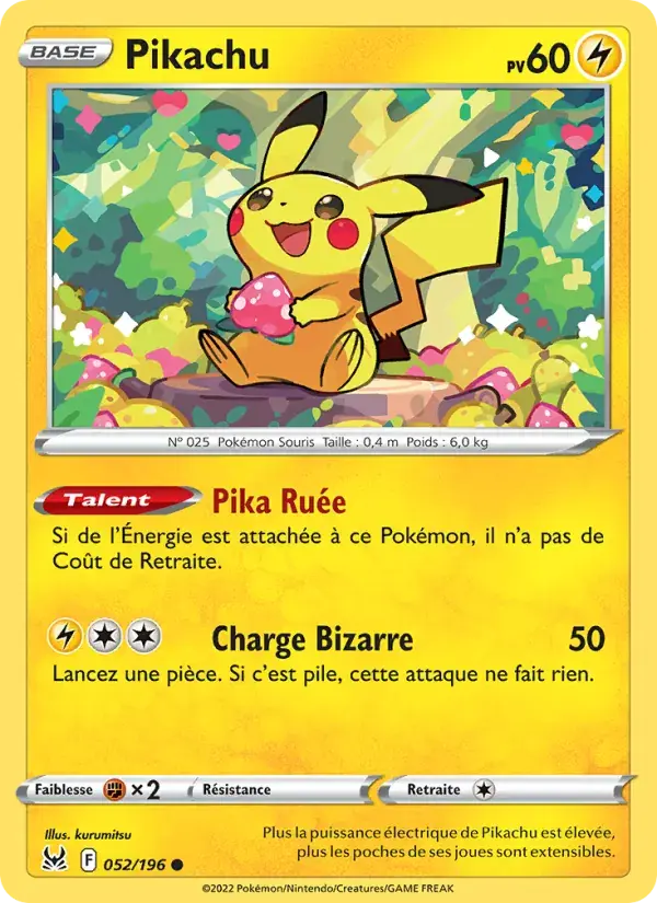 Pikachu - 052/217 - Origine Perdue