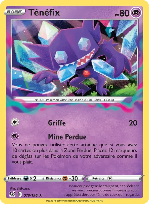 Ténéfix - 070/217 - Origine Perdue