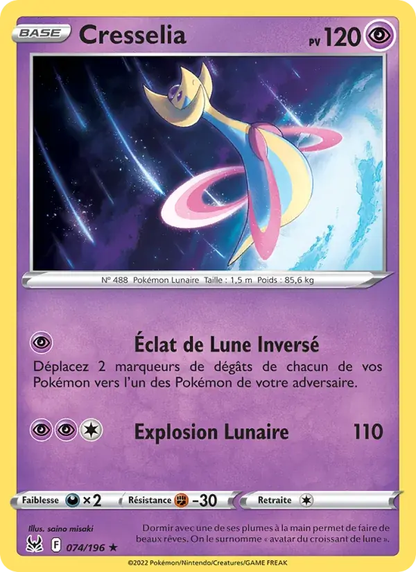 Cresselia - 074/217 - Origine Perdue