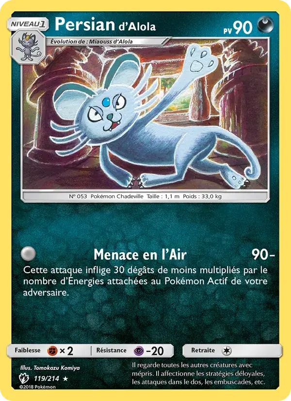 Persian d’Alola - 119/236 - Tonnerre Perdu