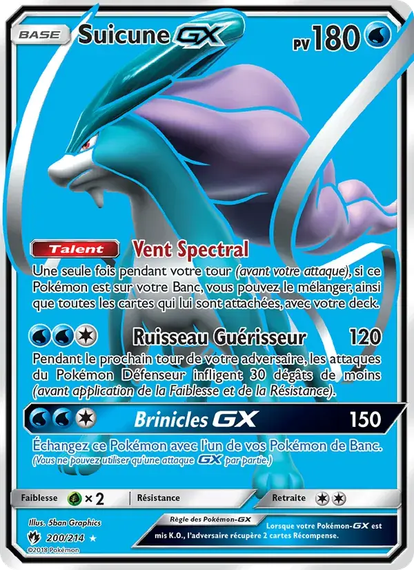 Suicune GX - 200/236 - Tonnerre Perdu