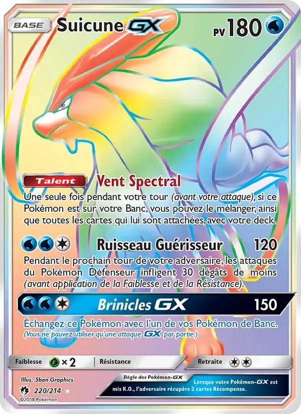 Suicune GX - 220/236 - Tonnerre Perdu