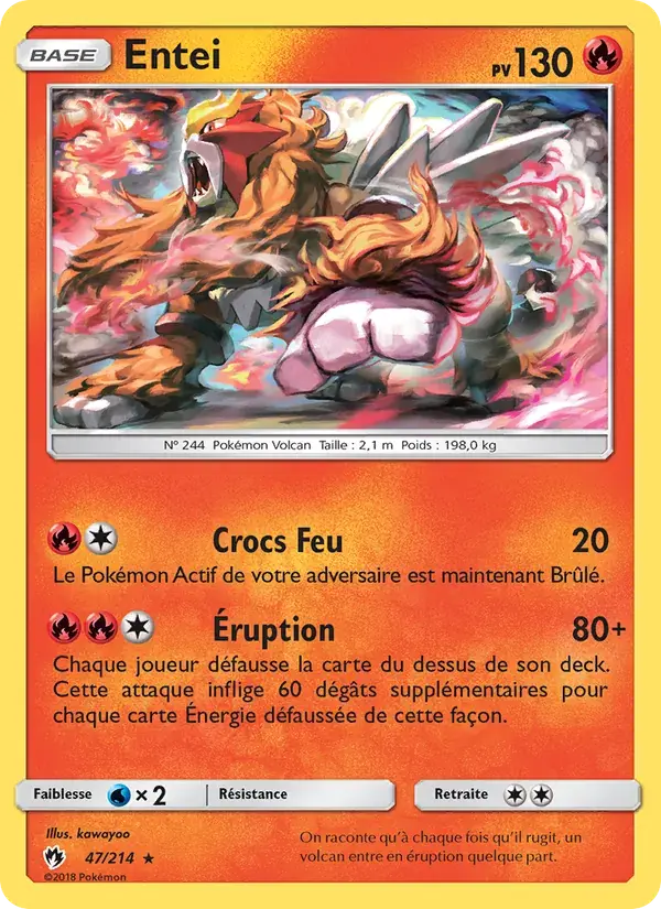 Entei - 47/236 - Tonnerre Perdu